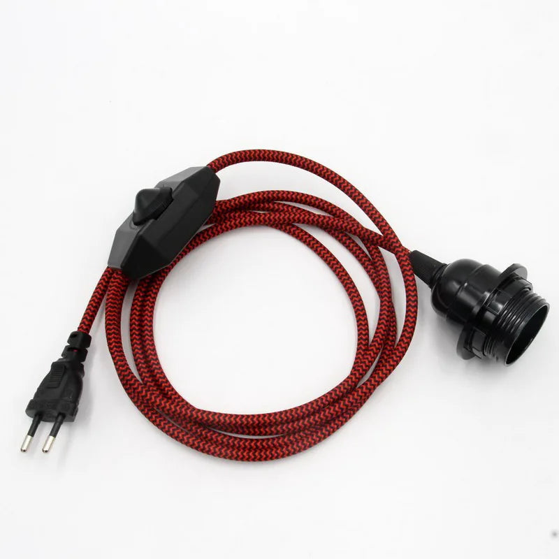 Adjustable E27 Lamp Holder with Dimmer Cord for Modern Accent Lighting