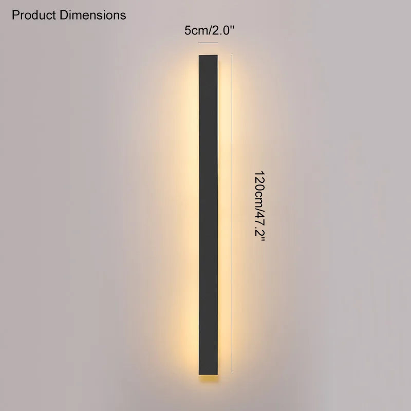 Minimalist LED Outdoor Wall Lamp for Modern Garden and Terrace Lighting