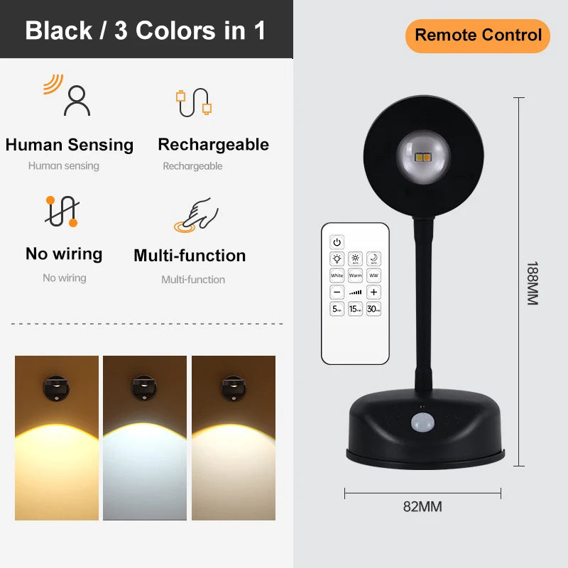 Dimmable Motion Sensor LED Art Spotlight for Gallery and Wall Lighting