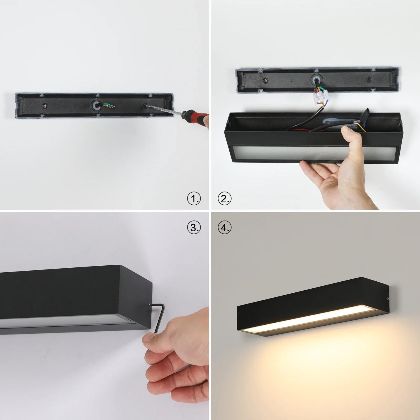 Modern LED Wall Sconce for Exterior Terrace and Villa Lighting