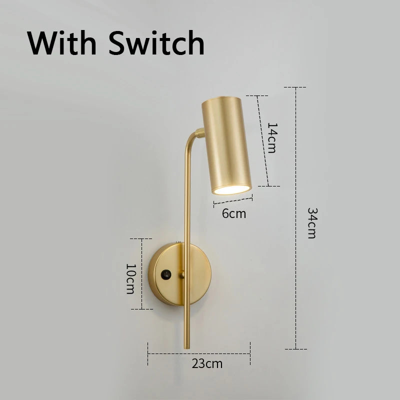 Modern Adjustable Iron Wall Sconce for Hotel Reading and Home Interiors