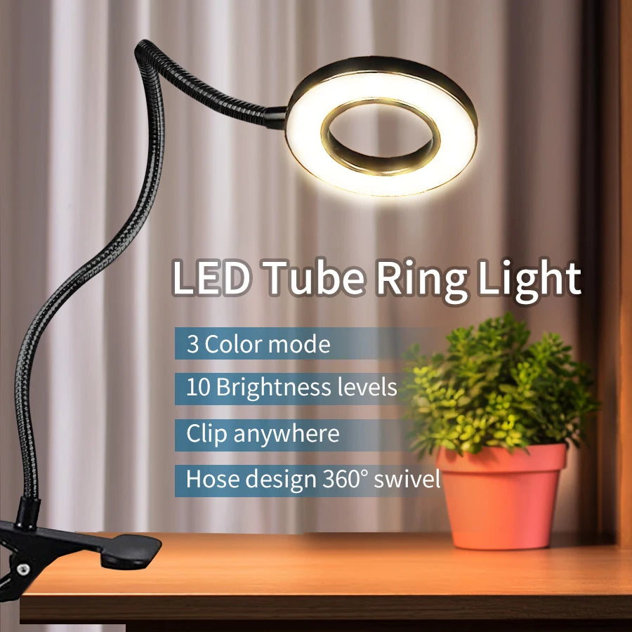 Flexible LED Clip Desk Lamp for Modern Offices and Reading Nooks