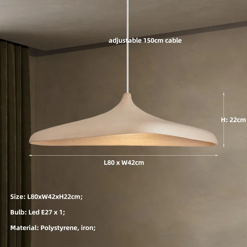 Wabi Sabi Pendant Light for Minimalist Living and Dining Room Decor