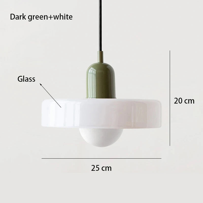 Bauhaus Glass Pendant Chandelier for Stylish Dining Rooms and Cafes