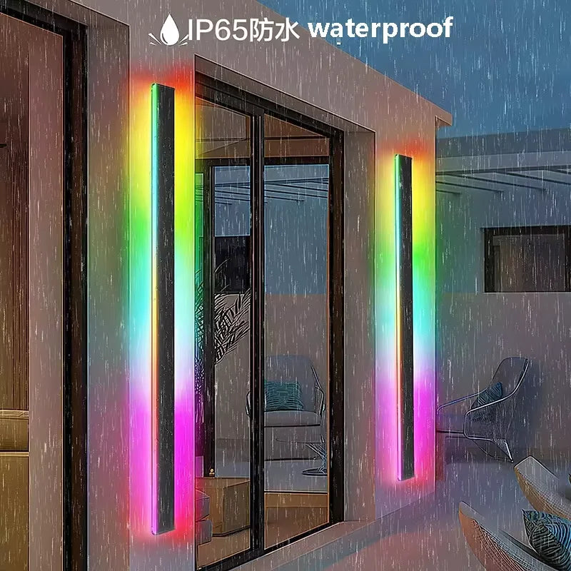 Modern LED Wall Sconce with App Control for Ambient Home Lighting