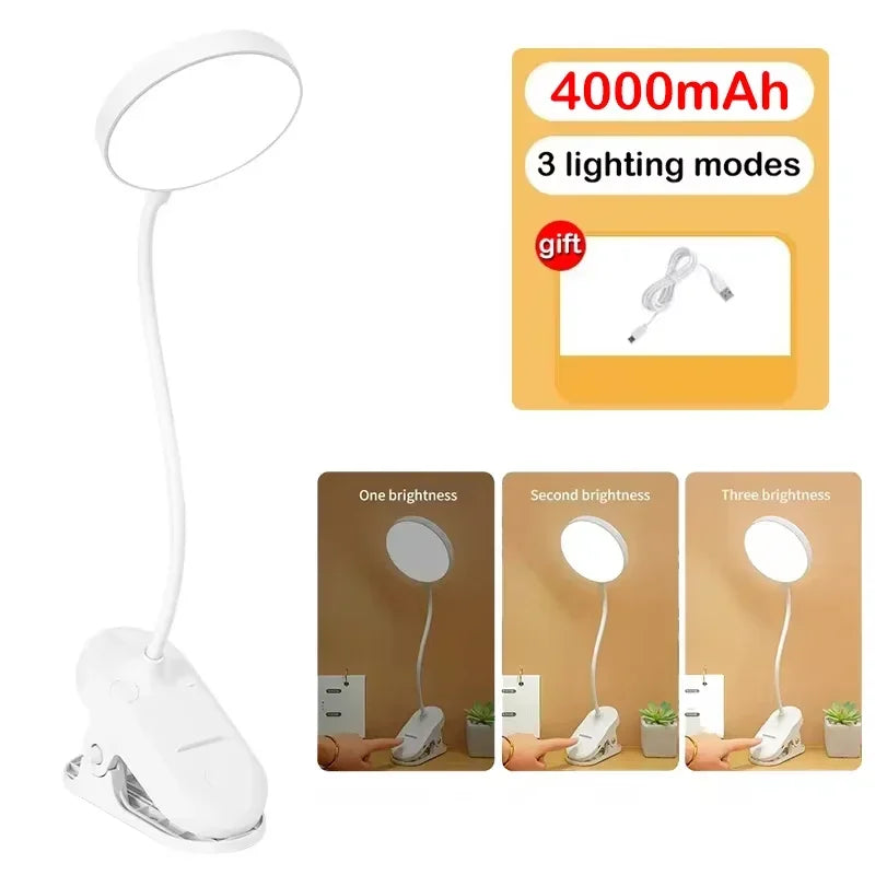 Portable Folding LED Desk Lamp with USB Charging for Office and Study