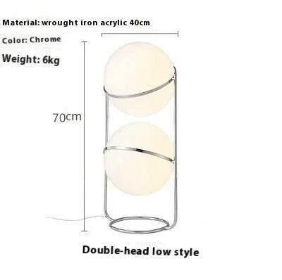 Modern LED Sphere Floor Lamp for Living Rooms and Hotel Suites