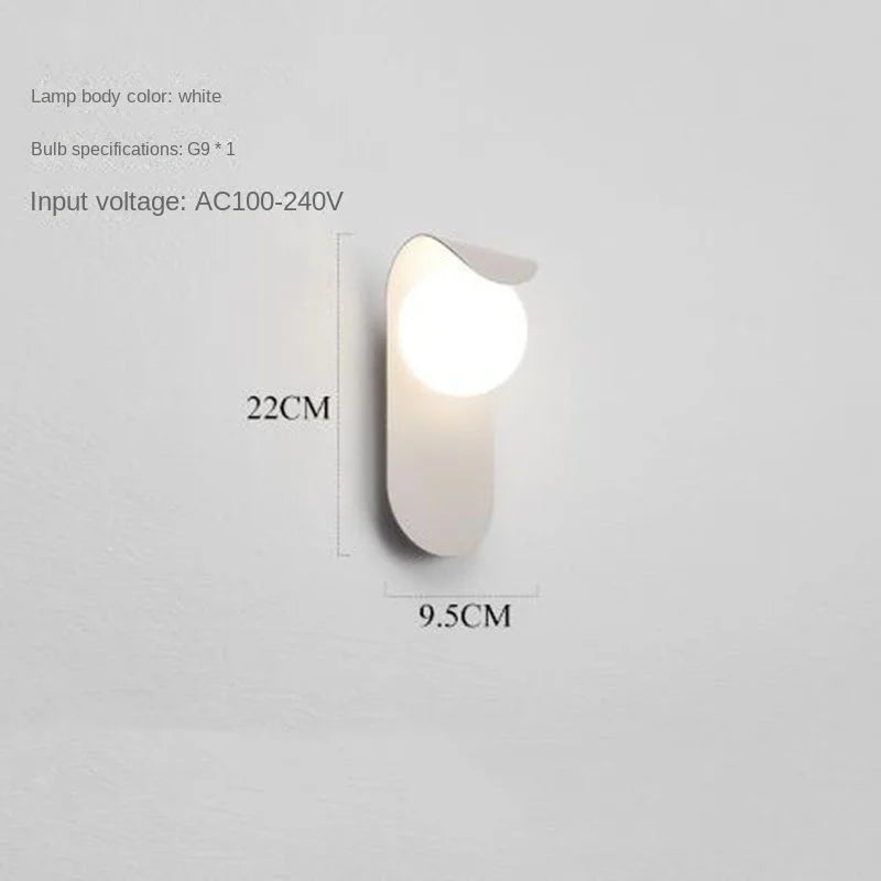 Modern LED Wall Lamp for Hallways and Minimalist Bedroom Interiors