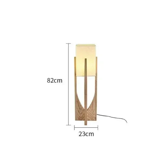 Nordic Wooden Floor Lamp for Modern Living Rooms Hotels and Cafes