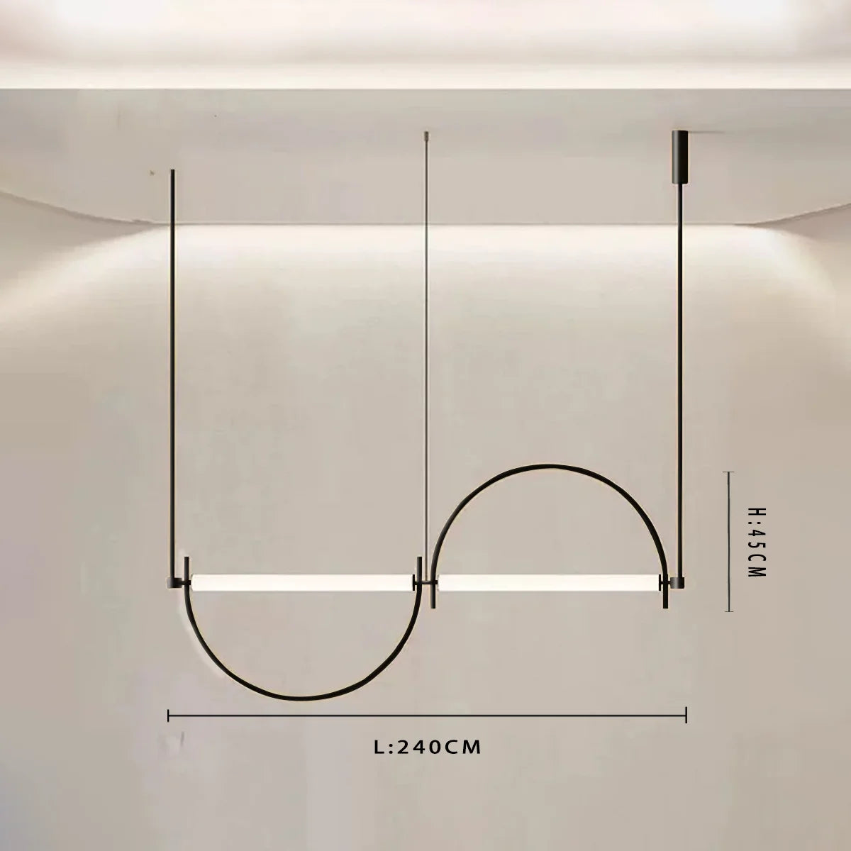 Minimalist LED Pendant Chandelier for Modern Living Rooms and Offices