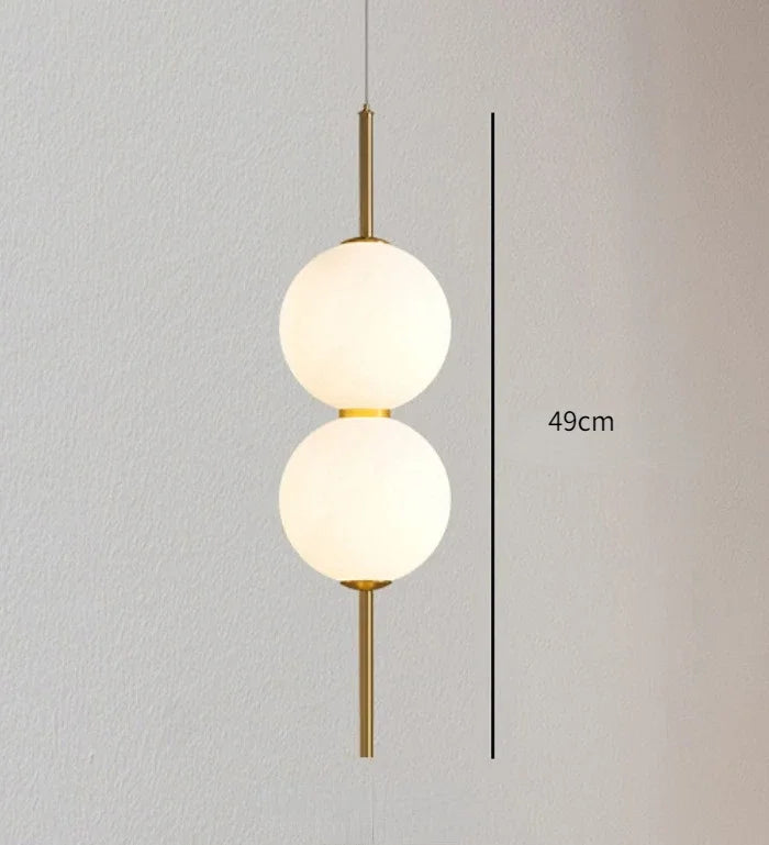 Modern Glass Ball Pendant Light for Bedroom and Entryway Decor