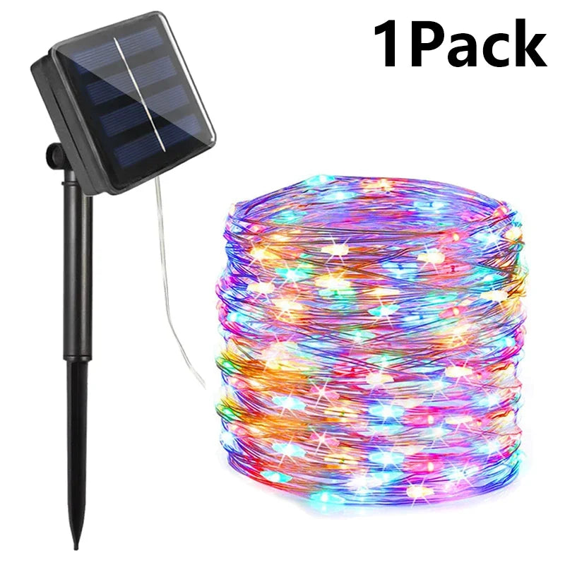 Waterproof LED Solar String Lights for Garden Patio and Wedding Decor