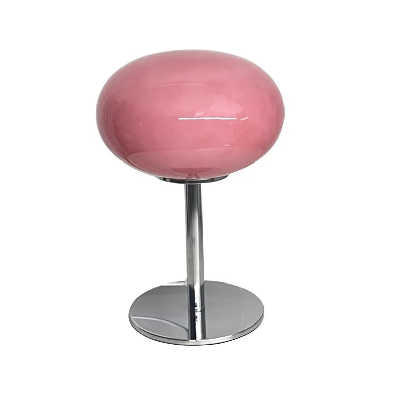 Retro Cream Glass Table Lamp for Modern Living Rooms and Studies