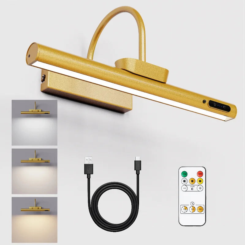 Rechargeable Wireless Picture Light with Remote for Art Display and Gallery Walls