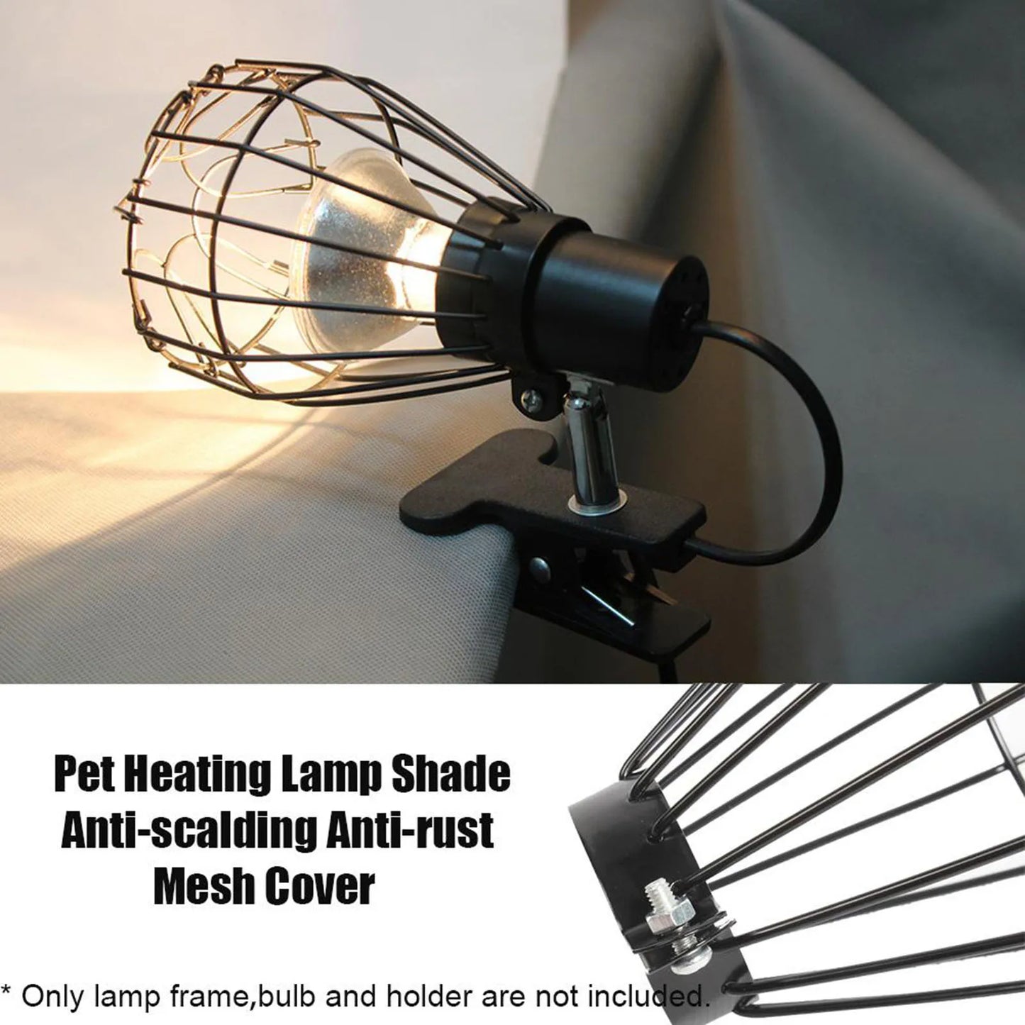 Safety Protective Cage Guard for Pet Heating Lamps and Bird Cages