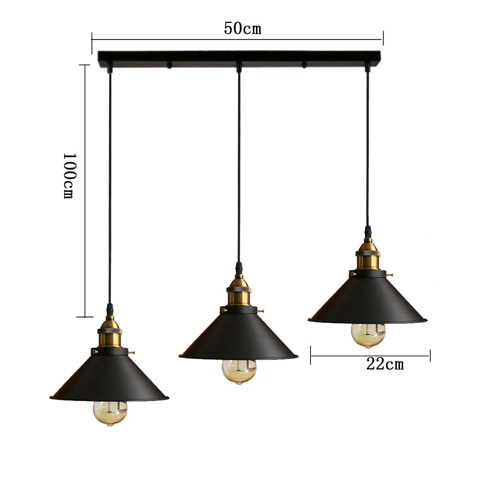 Vintage Industrial Pendant Light for Living Room and Cafe Decor