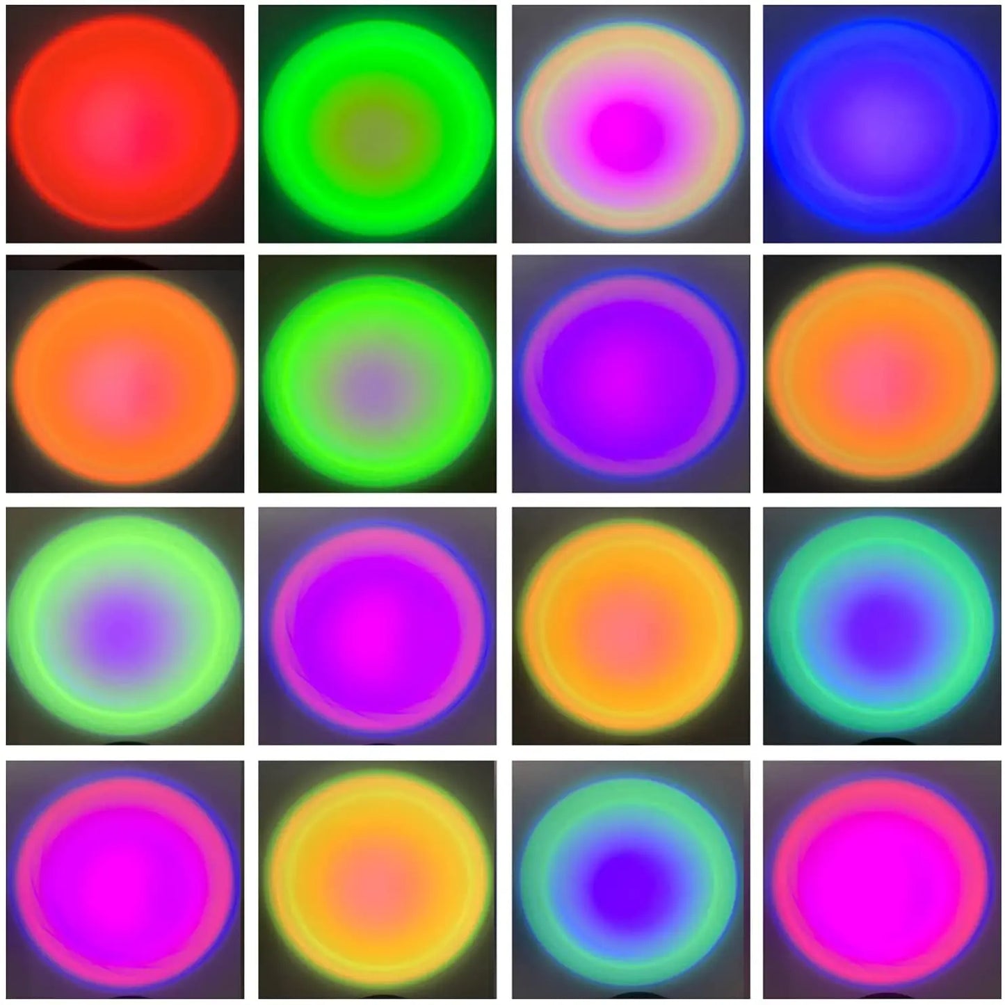Smart RGB Sunset Projection Lamp for Ambient Mood Lighting and Photography