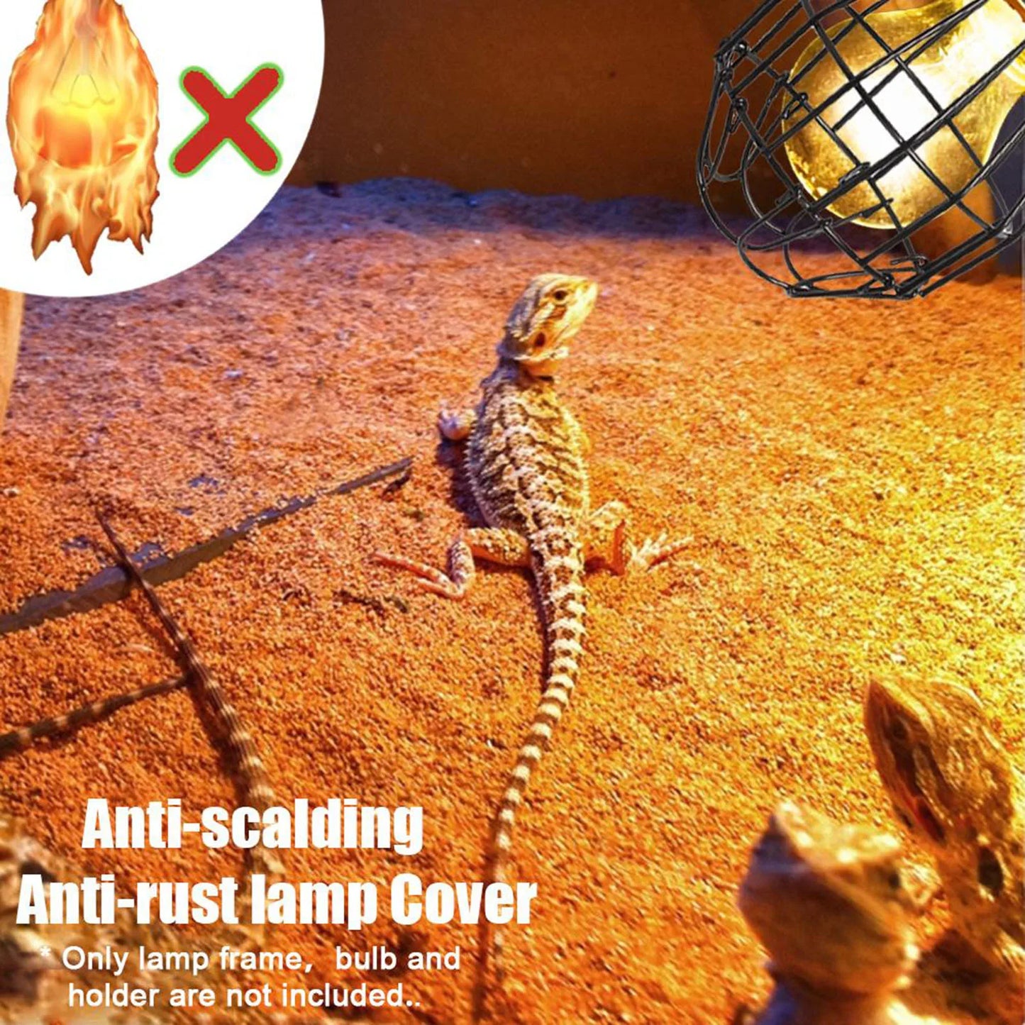 Safety Protective Cage Guard for Pet Heating Lamps and Bird Cages