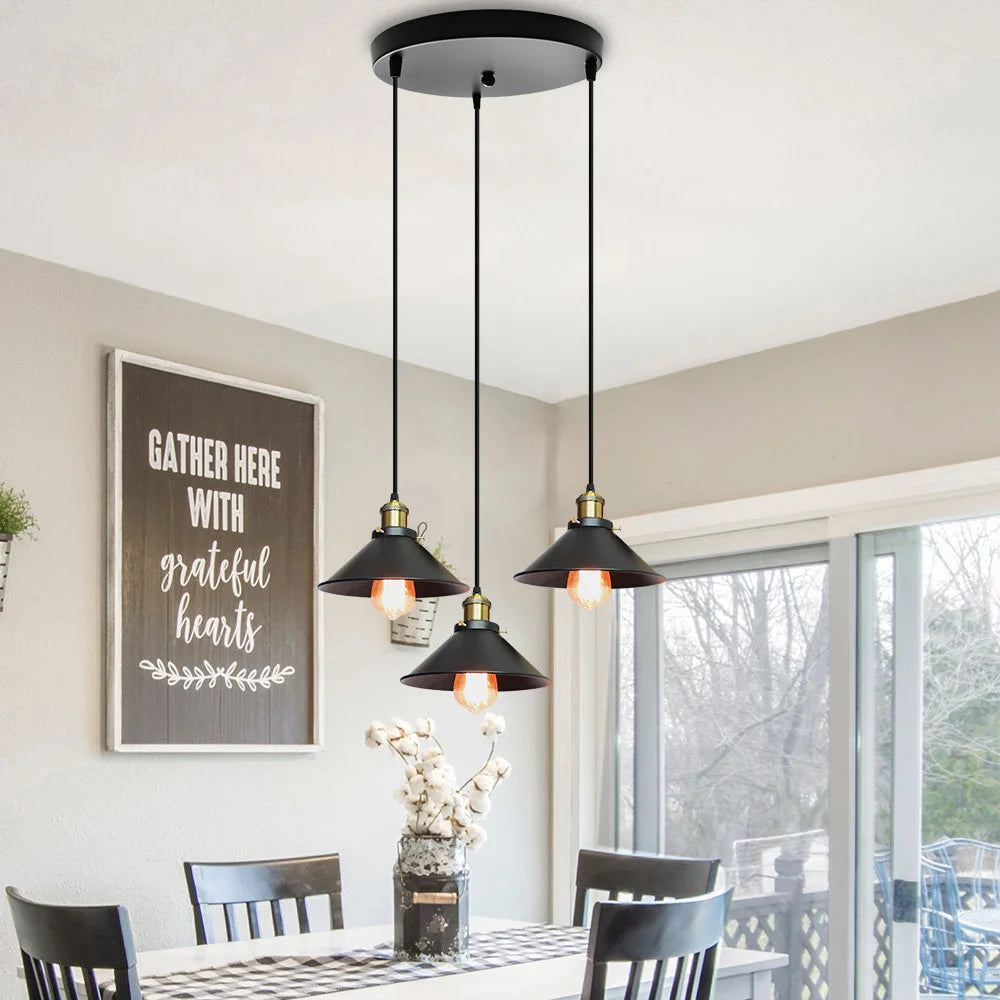 Vintage Industrial Pendant Light for Living Room and Cafe Decor