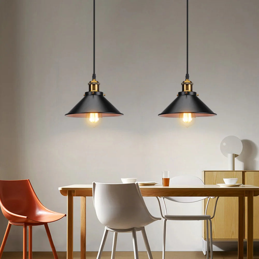 Vintage Industrial Pendant Light for Loft Living Rooms and Dining Spaces