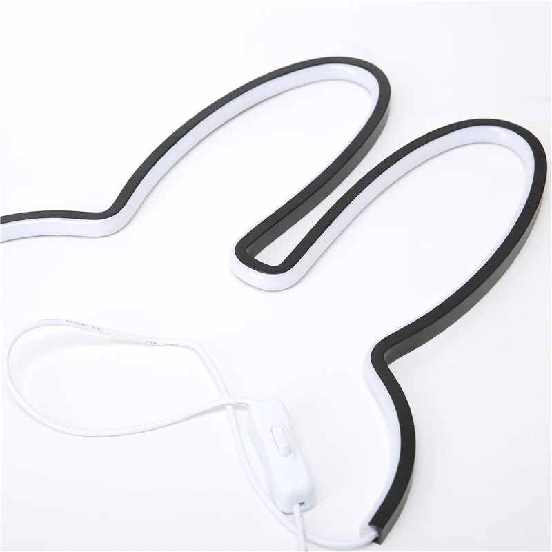 Cute Rabbit LED Desk Lamp for Childrens Bedroom and Nursery Decor