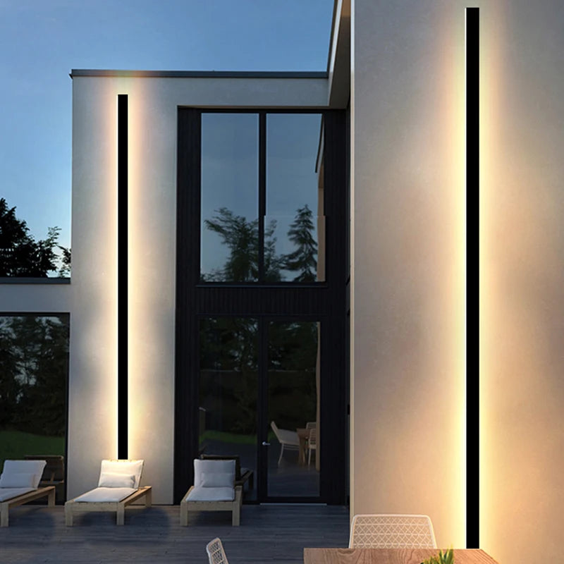 Modern LED Outdoor Wall Light for Garden Patio and Porch Illumination