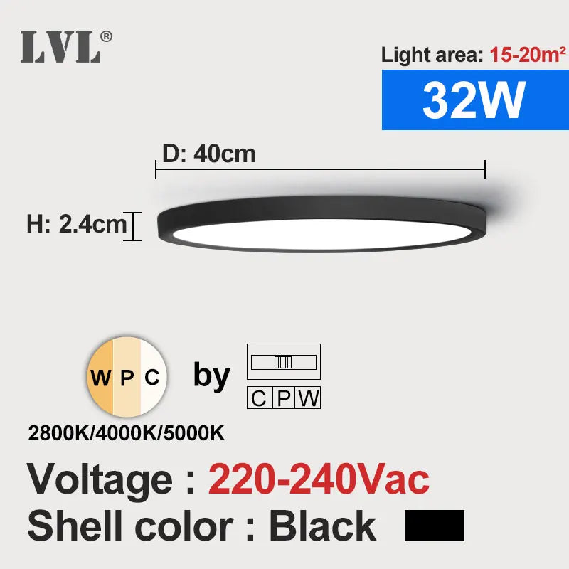 Modern LED Flush Mount Ceiling Light with Wood and Gold Finish