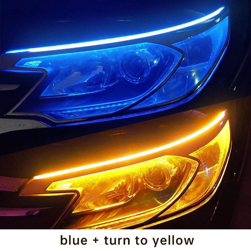 Flexible LED Daytime Running Light Strip for Automotive Headlight Styling