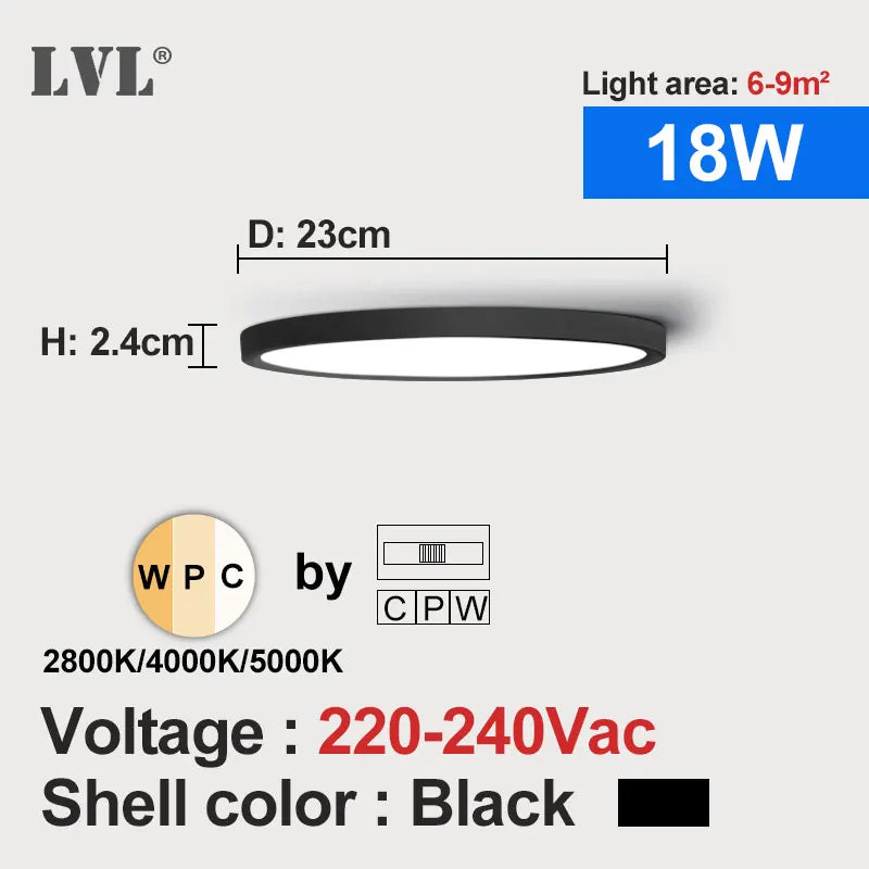Modern LED Flush Mount Ceiling Light with Wood and Gold Finish