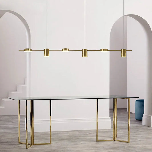 Modern Dimmable LED Chandelier for Contemporary Dining Rooms and Kitchens