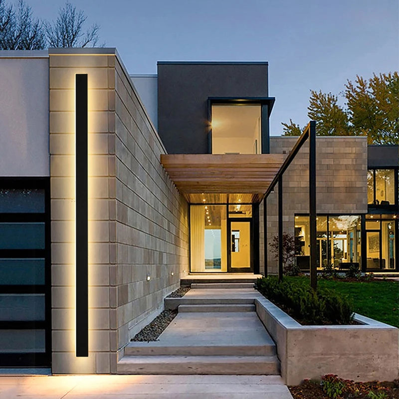 Modern LED Outdoor Wall Light for Garden Patio and Porch Illumination