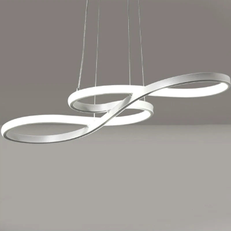 Modern LED Kitchen Island Pendant Light with Remote Dimmable Dining Lighting
