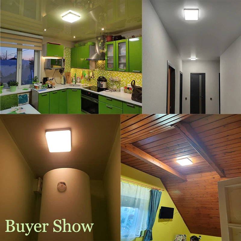 Modern Square LED Ceiling Light for Contemporary Bedrooms and Living Spaces