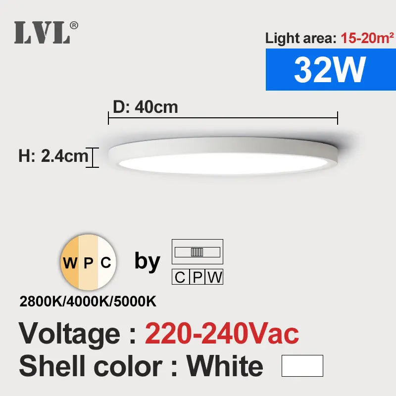 Modern LED Flush Mount Ceiling Light with Wood and Gold Finish