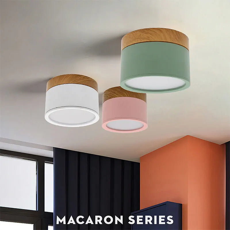 Modern Nordic Wood Dimmable LED Downlight for Contemporary Residential and Commercial Interiors