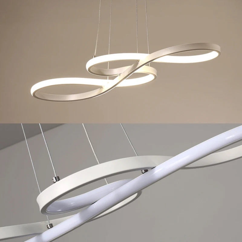 Modern LED Pendant Light with Remote Dimming for Kitchen Islands and Dining Rooms