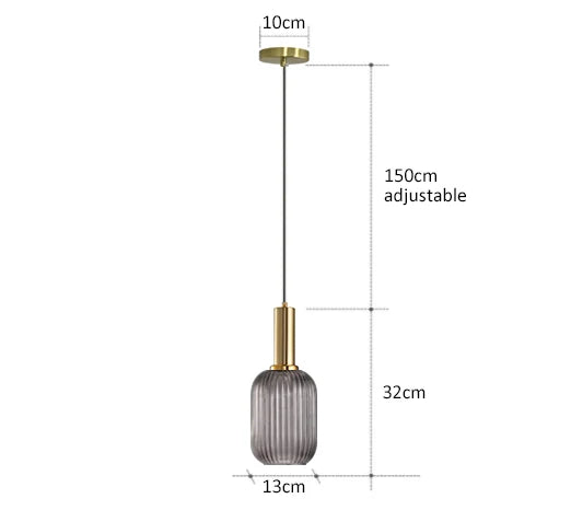 Colorful Retro Glass Pendant Light for Modern Dining and Cafe Spaces