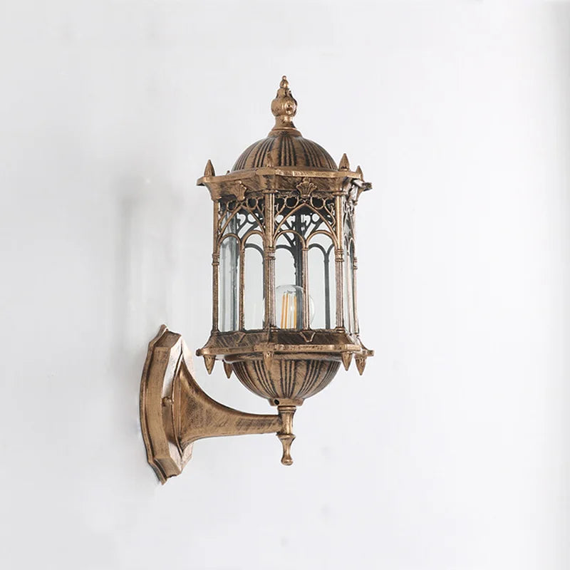 Vintage Industrial Outdoor Wall Sconce for Garden Patio and Residential Entrances
