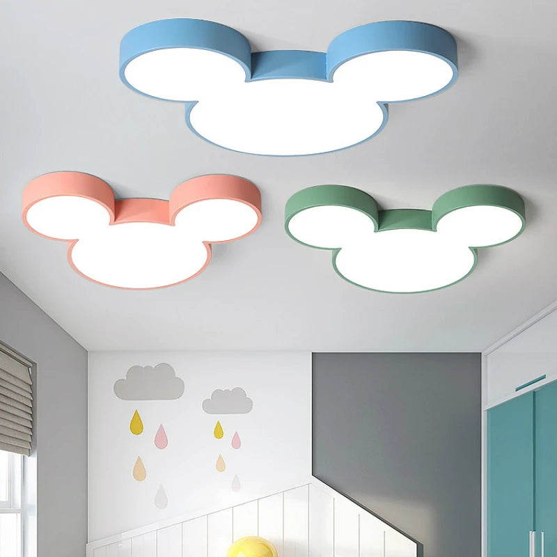 Modern LED Ceiling Lamp with Remote for Childrens Rooms and Nurseries