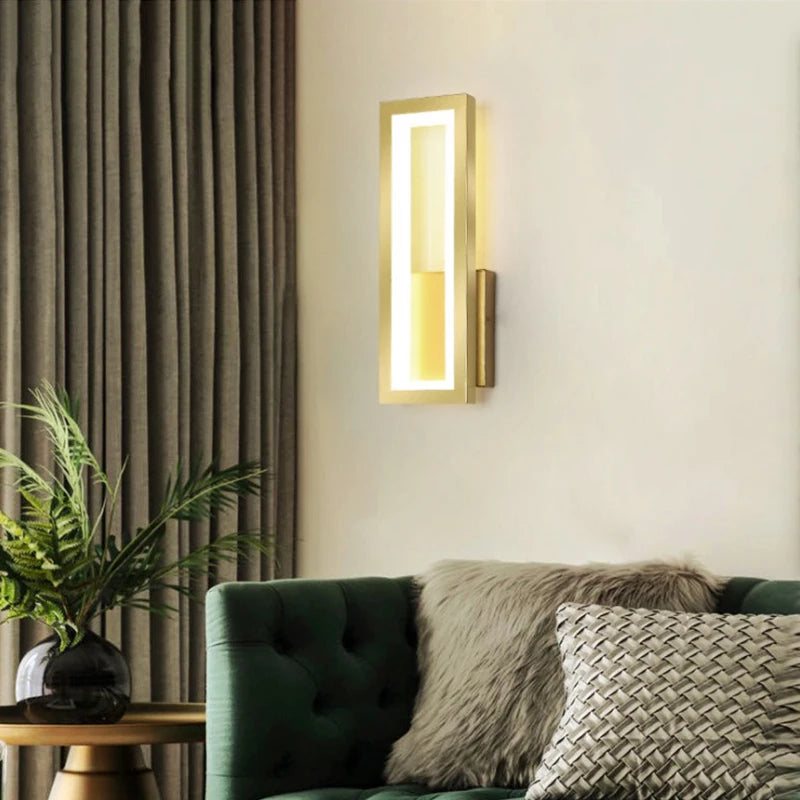 Minimalist LED Wall Sconce for Modern Bedroom and Hallway Lighting