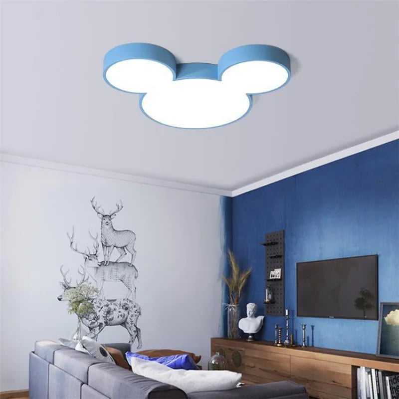 Modern LED Ceiling Lamp with Remote for Childrens Rooms and Nurseries