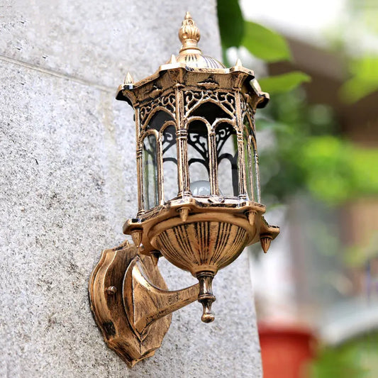 Vintage Industrial Outdoor Wall Sconce for Garden Patio and Residential Entrances