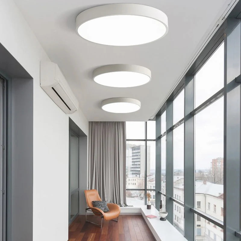 Modern LED Flush Mount Ceiling Light for Living Rooms and Hallways