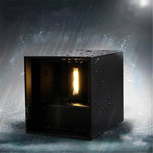 Modern LED Outdoor Wall Sconce for Porch and Garden Illumination