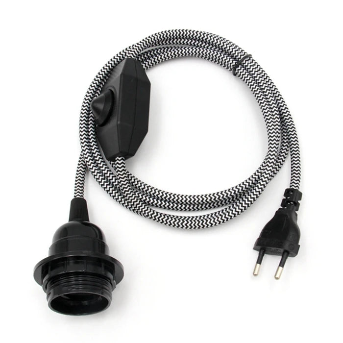 Adjustable E27 Lamp Holder with Dimmer Cord for Modern Accent Lighting
