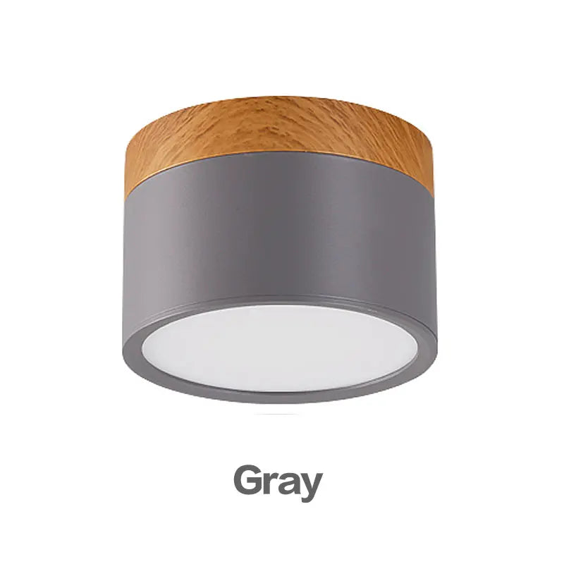 Modern Nordic Wood Dimmable LED Downlight for Contemporary Residential and Commercial Interiors