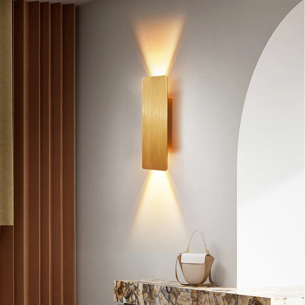 Modern Aluminum Wall Light for Bedrooms Hallways and Contemporary Home Interiors