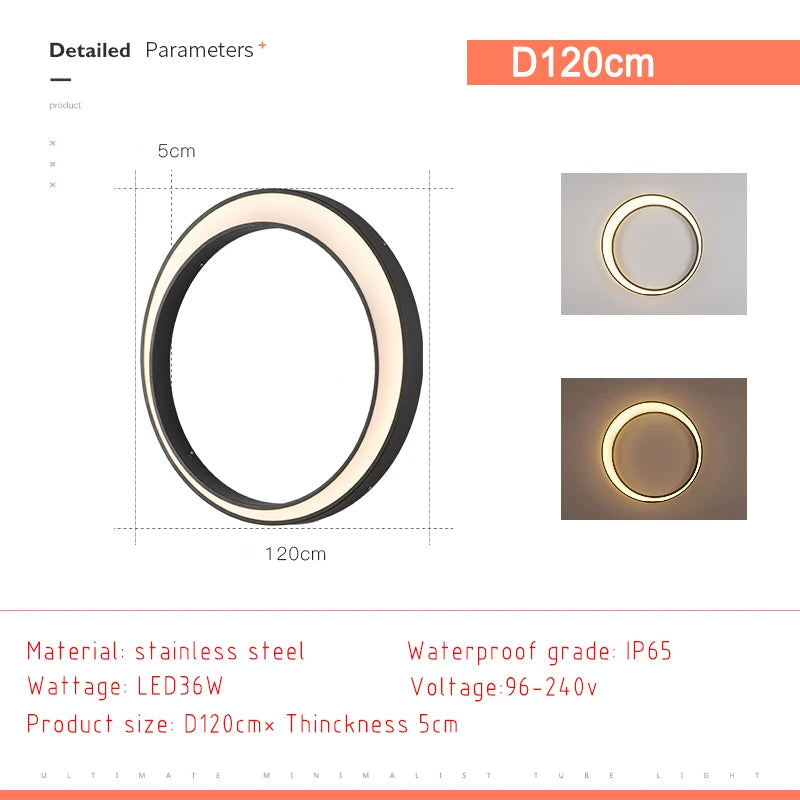 Modern LED Wall Sconce for Outdoor Garden and Patio Lighting