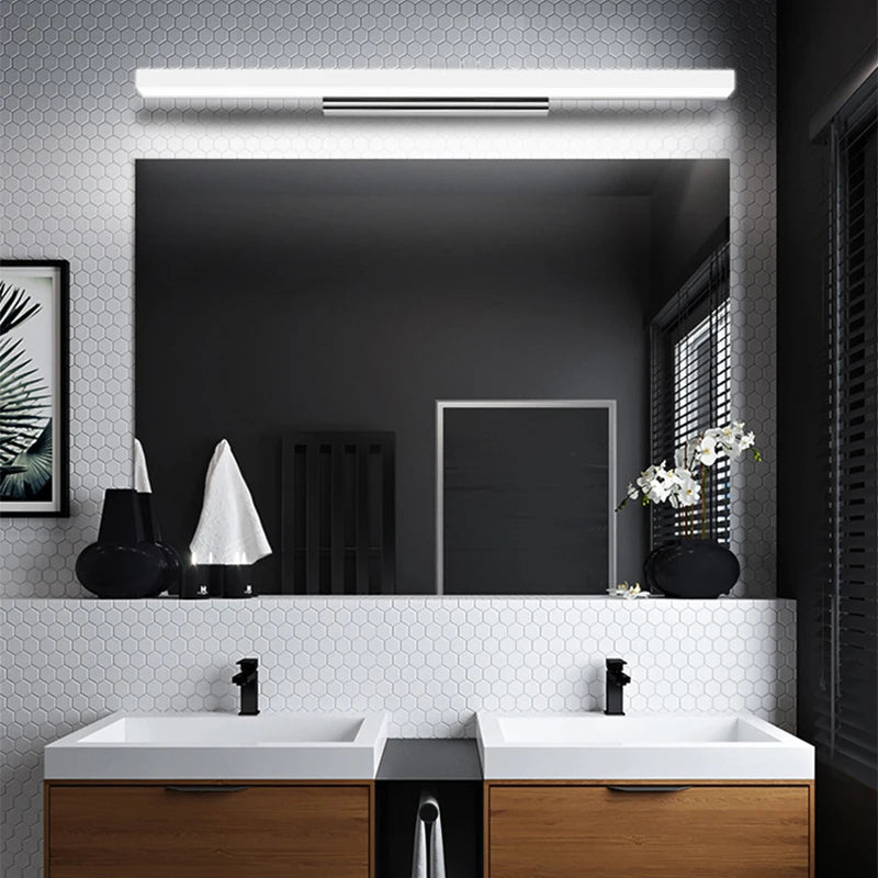 Modern LED Bathroom Vanity Mirror Wall Sconce for Fog-Free Lighting