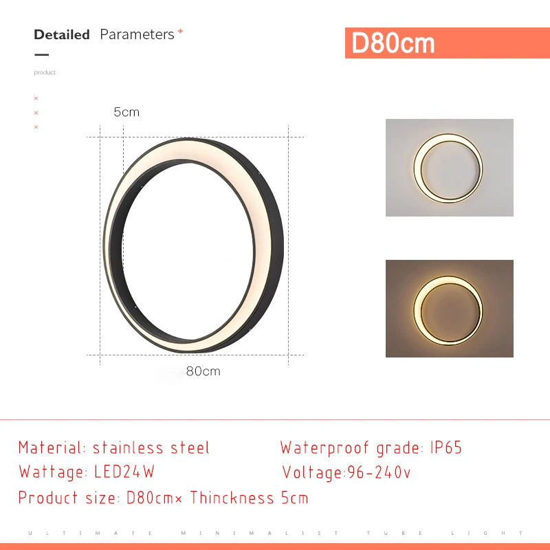 Modern LED Wall Sconce for Outdoor Garden and Patio Lighting
